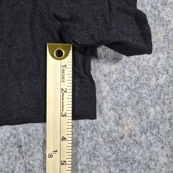 Scoop Womens Linen Blend Wide Leg Pull-On Short Black Size XL Summer Outdoors - Picture 3 of 11